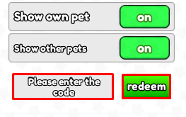 Skateboard Training enter codes box and redeem button