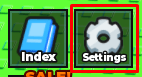 Break Bones ASMR settings button