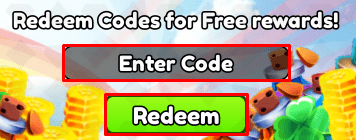 Throwing Simulator enter codes box and redeem button