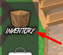 The Inventory button in HACKER'S MM2