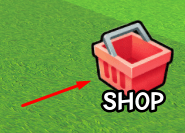 SHOP icon in Soccer Card RNG