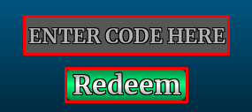 TRUE OR FALSE enter codes box and redeem button