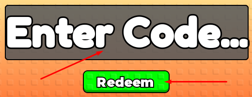 Enter Code box and Redeem button to redeem codes in +1 Loot Evolution