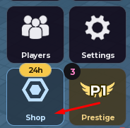 The Shop button in Raids & Riches