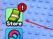 The Store button in Spin a Superhero!