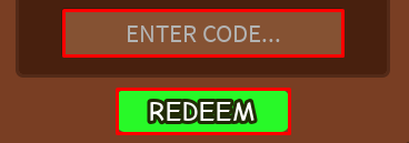 Grow a Horror enter codes box and redeem codes button
