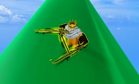 A player holding the TTK in Blox Fruits
