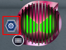 The settings icon in Rider Blox