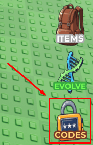 Steal a Blue Lock Character codes button