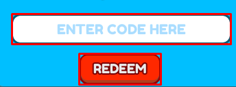 Anime Sword Master enter codes box and redeem button