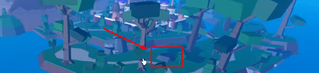Blox Fruits Chocolate Land rock example