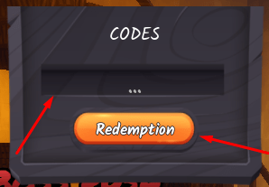 The ... box and Redemption button in Ninja Time