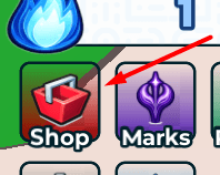 The Shop button in Immortality Incremental