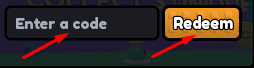 Enter a code box and Redeem button to redeem codes in Verity Battles