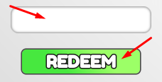 The empty code box and REDEEM button in My Brainrots Tycoon