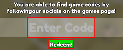 School Baddies enter codes box and redeem button