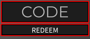 Wave Defense: OVERDRIVE codes box and redeem button