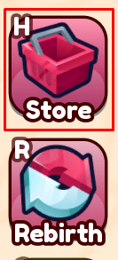 Gem Tappers X store button