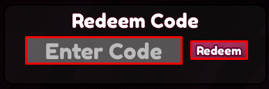 Squid Jump Rope Tower enter codes box and redeem button
