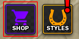 Horse Racing Legends shop button