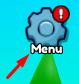 The Menu button in Dig to Earth's Core