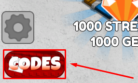 Weight Lifting Simulator 4 codes button