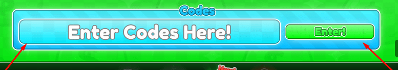 The Enter Codes Here! box and Enter button in Weapon Factory