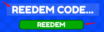 The "REDEEM CODE" box and REDEEM button in Pyro Test