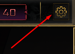 The settings icon in Untitled Attack on Titan