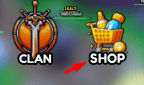 The "SHOP" button in Slime Slaying Simulator