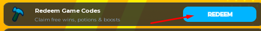 Redeem button in +1 Speed Verity Backroom Escape
