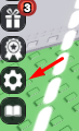 The Settings icon in RNG Battles