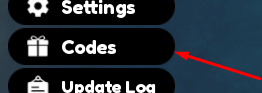 The Codes button in Foodie Frenzy Tower Defense