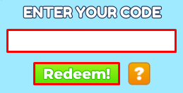 Bread Factory Tycoon enter codes box and redeem button