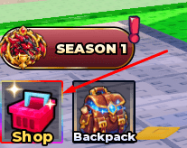 Shop icon in +1 Sword Loot Monarch