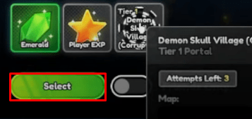 Anime Last Stand Grimoires select button