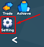 Broom Training setting button