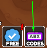 The "CODES" button for Ant Incremental