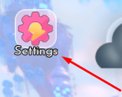 The Settings button in Fashion Disaster