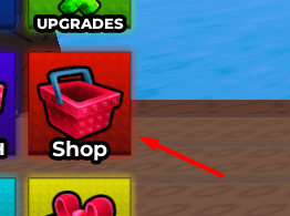 The Shop button in Emote RNG