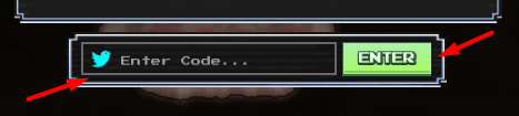 The Enter Code... box and ENTER button in Five Nights TD 2