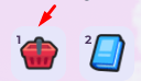 The shopping basket icon in My Stickers