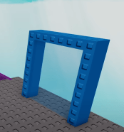 Slap Battles Retro Obby blue portal