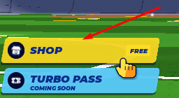 SHOP button in Turbo Soccer : Beta 1.0