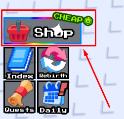 My Fishing FNAF shop button