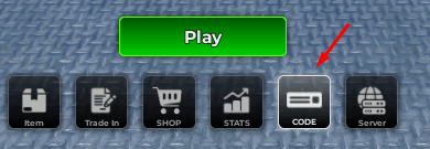 Code button that reveals the redeem code interface