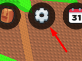 The settings icon in Build A Ring Farm