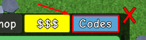 Gone Hunting codes button
