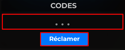 School RP enter codes box and claim button