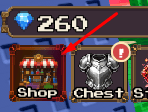 The Shop icon in VOXEL FIGHTERS